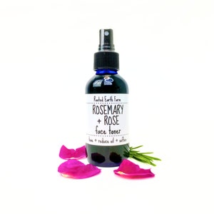 Rose Toner, Rosemary Toner, Rose Water Toner, Natural Face Toner, Rose Facial Toner image 4