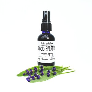 Sage Spray, Good Spirits Spray, Sage Smudge Spray, Crystal Infused Smudge, Smokeless Smudge, White Sage Smudge, White Sage Spray, Room Spray image 7