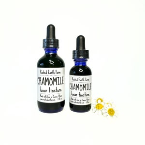 Chamomile Tincture, Organic Chamomile Extract, Herbal Tincture, Herbal Extract, Chamomile Flowers
