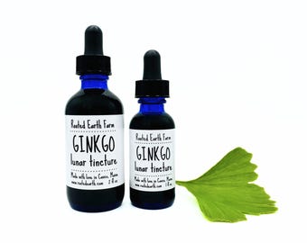 Ginkgo Tincture, Ginkgo biloba, Organic Ginkgo, Ginkgo biloba, Herbal Extract, Herbal Tincture