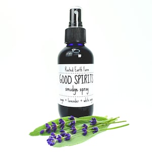 Sage Spray, Good Spirits Spray, Sage Smudge Spray, Crystal Infused Smudge, Smokeless Smudge, White Sage Smudge, White Sage Spray, Room Spray image 8