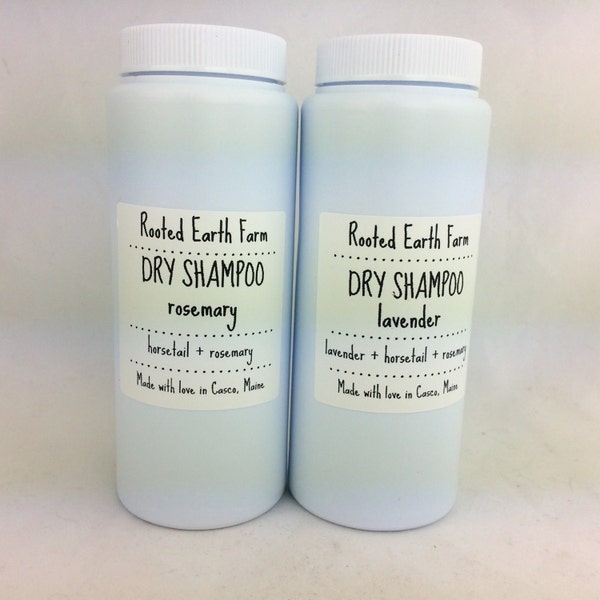 Dry Shampoo - lavender or rosemary - 6 oz Camping shampoo