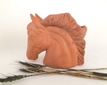 Horse head palomino horse planter mid century modern decor horse lover succulent planter free shipping U.S only