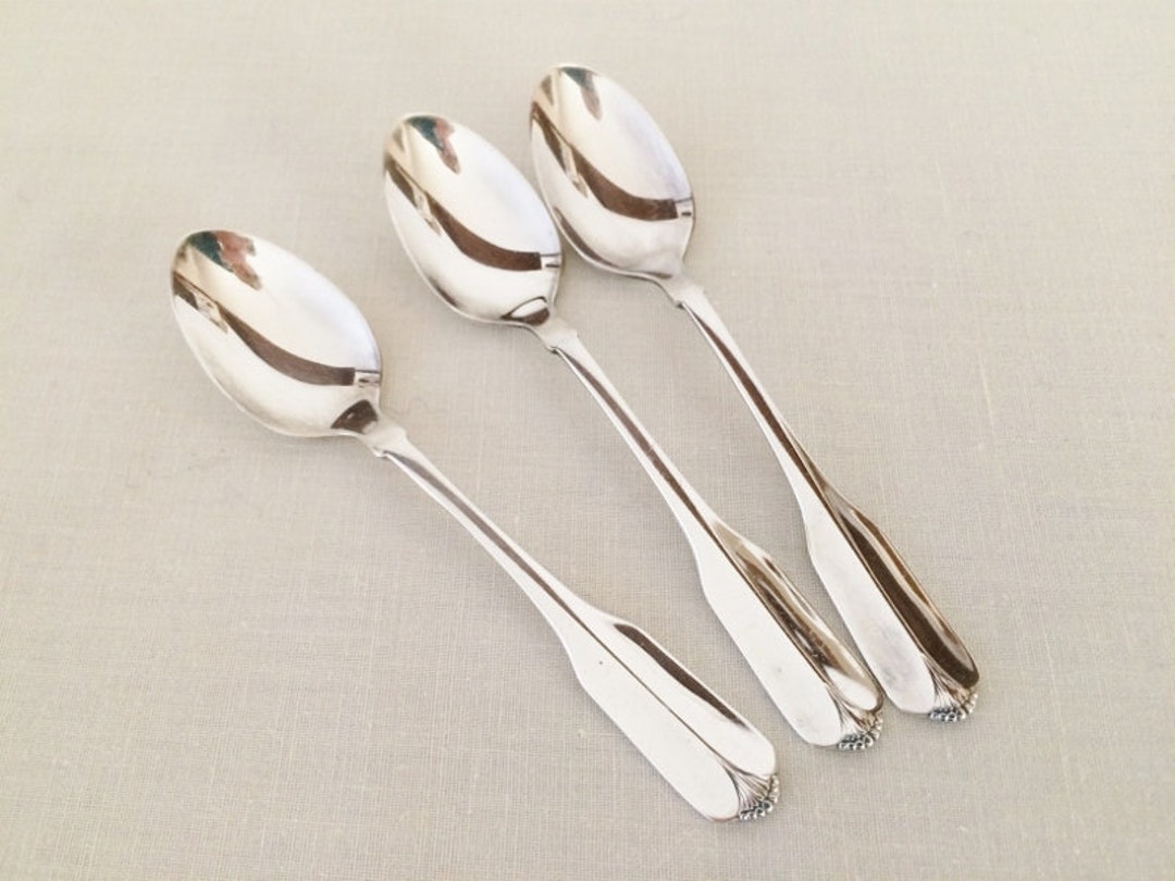 Vintage Oneida Lady Hamilton Silverplate Demitasse Spoons Etsy