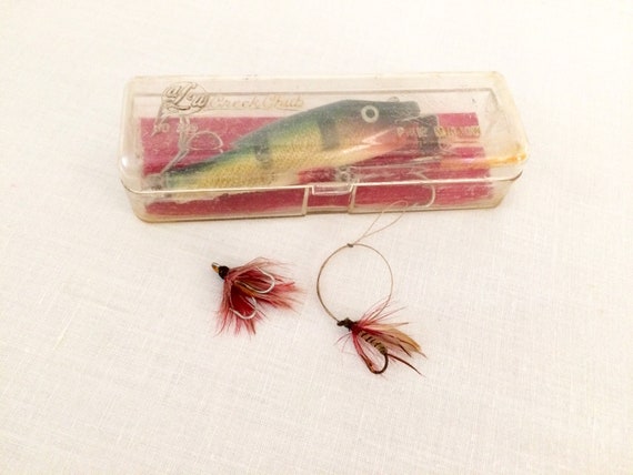 Vintage AL&W Creek Chub Pikie Minnow Lure 2 Vintage Hand Tied Flies  Canadian Fishing Tackle -  Canada