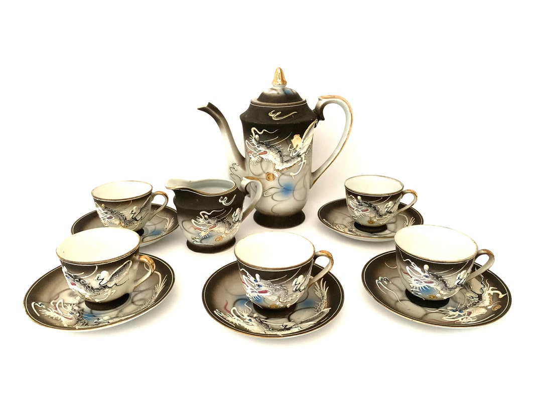 Vintage Betson Hand Painted Dragonware Tea Set 13 Pc. Etsy