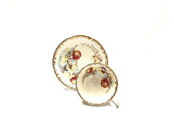 Vintage Aynsley Orchid Bone China Teacup - Wide Mouth