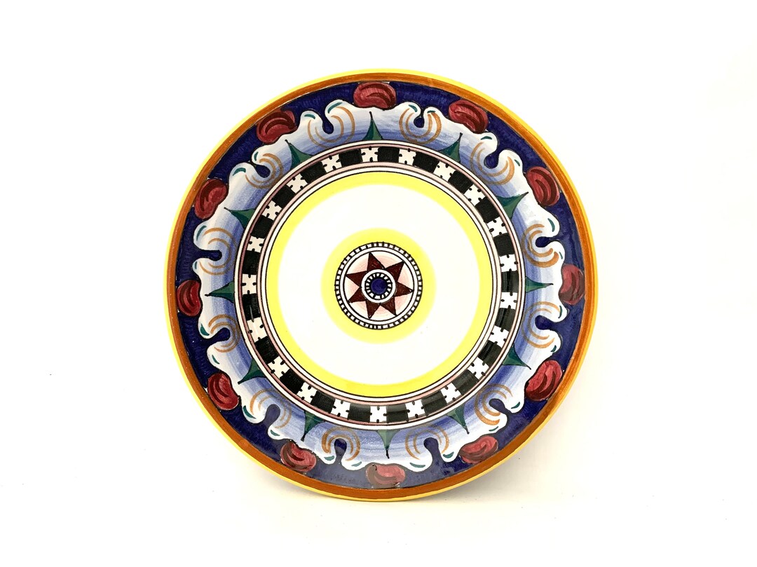 Vintage Hand Painted Ars Deruta Italian Wall Plate - Etsy