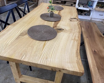 Walnut kitchen table, Natural Solid Walnut  Wood Table, Walnut Table, Wood Dining Table, Conferance Table, Kitchen Dining Room Table