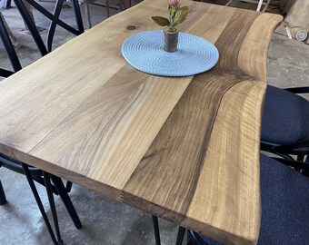 Walnut kitchen table, Natural Solid Walnut  Wood Table, Walnut Table, Wood Dining Table, Conferance Table, Kitchen Dining Room Table