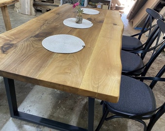 Walnut kitchen table, Natural Solid Walnut  Wood Table, Walnut Table, Wood Dining Table, Conferance Table, Kitchen Dining Room Table