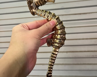 Brass Sea horse door handle