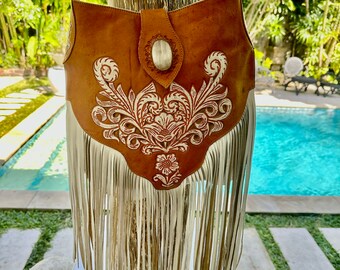 boho fringed bag