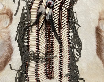 Bone tribe long chest piece.