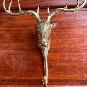 Elk brass hook