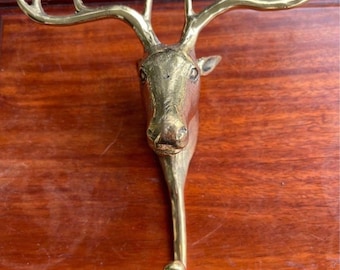 Elk brass hook