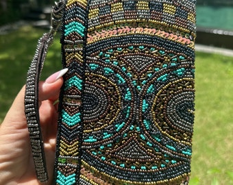 hand beaded purse