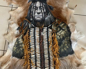 native american warrior chest piece