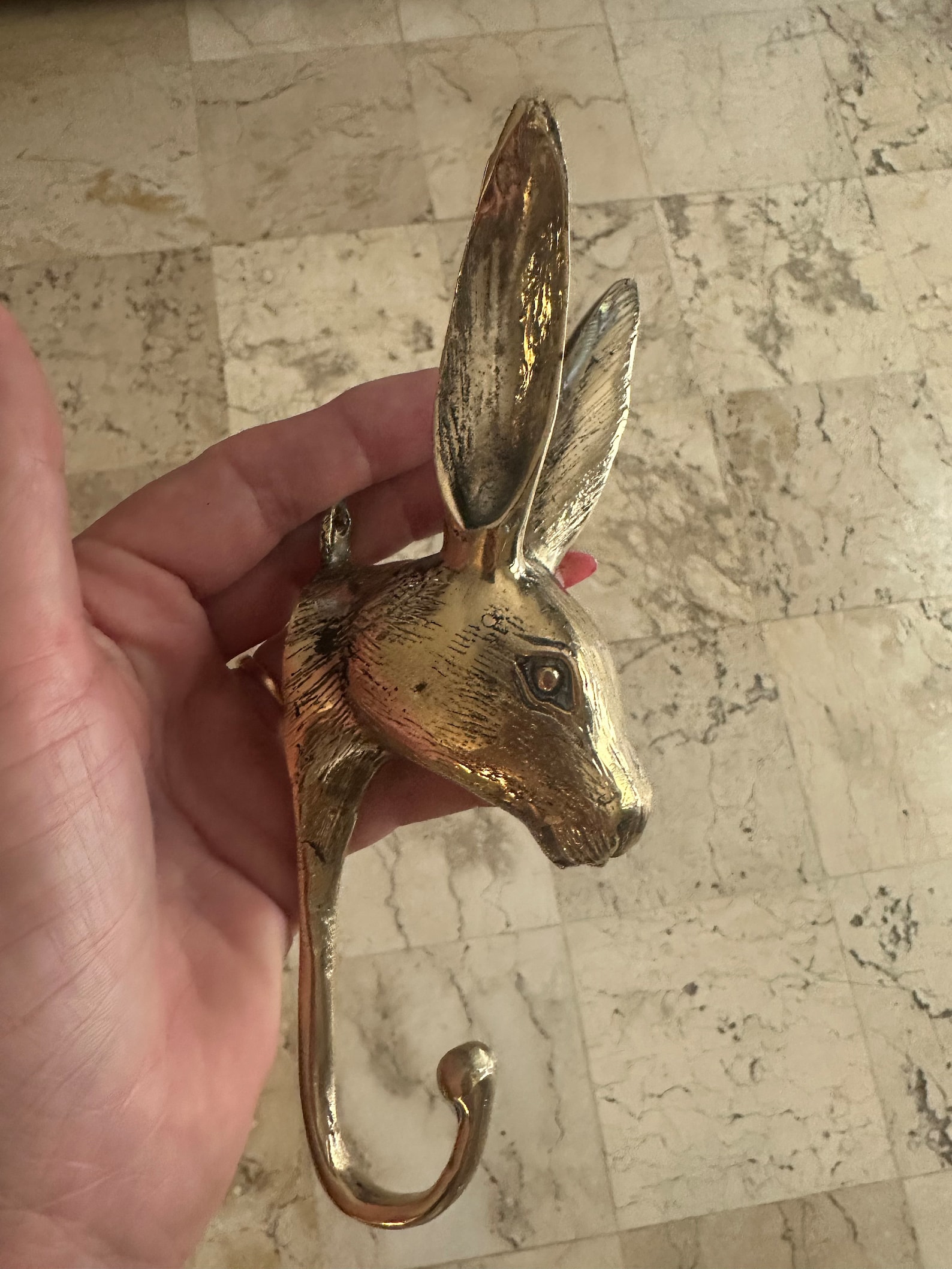 Rabbit Brass Hook - Etsy