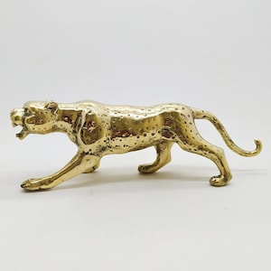 Brass leopard  45 cm