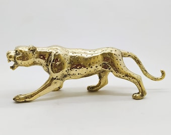 Brass leopard  45 cm