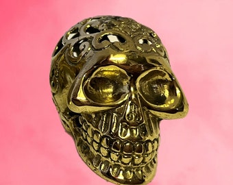 Brass skull small