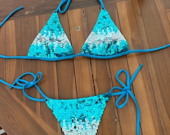 Sparkling Rhinestone Shiny Swarovski Crystal Bikini Set Swimwear Sparkling Rhinestone Shiny Swarovski Crystal Bikini Set Swimwear