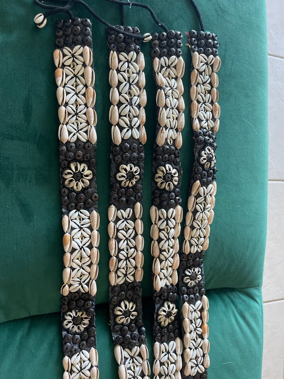 Handmade Shell Tie Belt - 32 Inch - Etsy