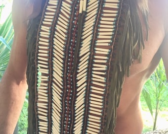 native american  chest plate