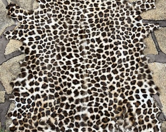 Tiger and leopard print Handpainted goat hides