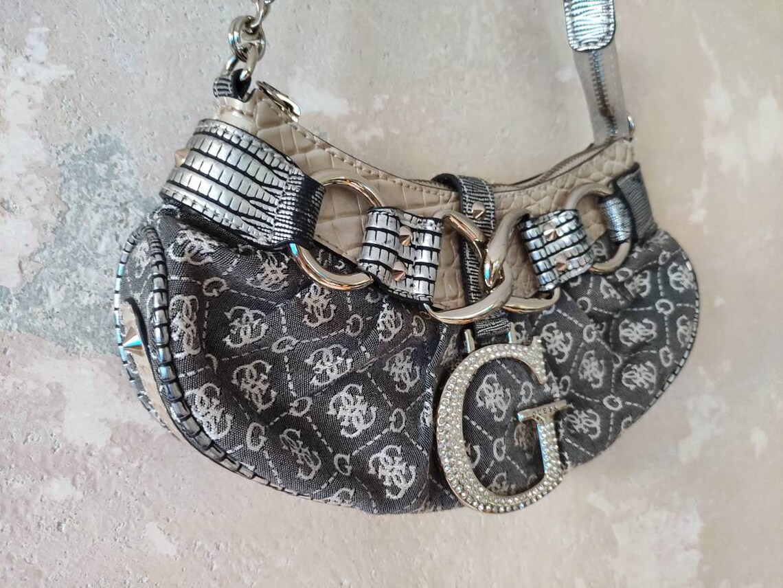 Y2K Guess Baguette Bag Purse Handbag monogram | Etsy