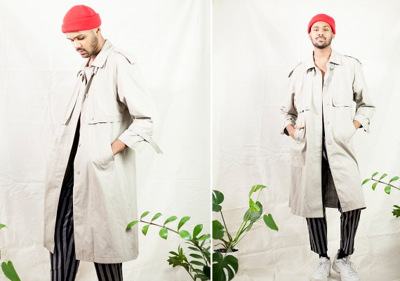 Vintage Mac Trench Coat beige from 90s