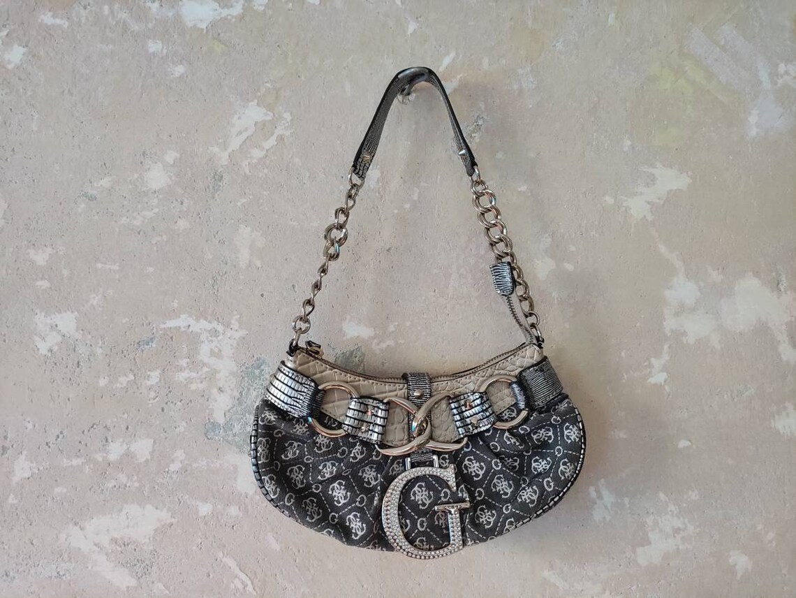 Y2K Guess Baguette Bag Purse Handbag monogram | Etsy