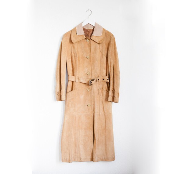 Trench suede coat from 60s/70s