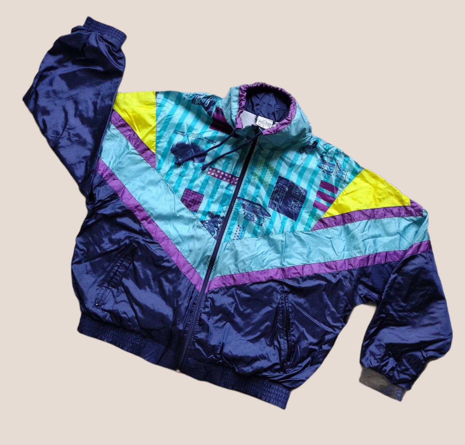 Veste sport vintage des ann?�es 90 veste de piste brise-vent | Etsy