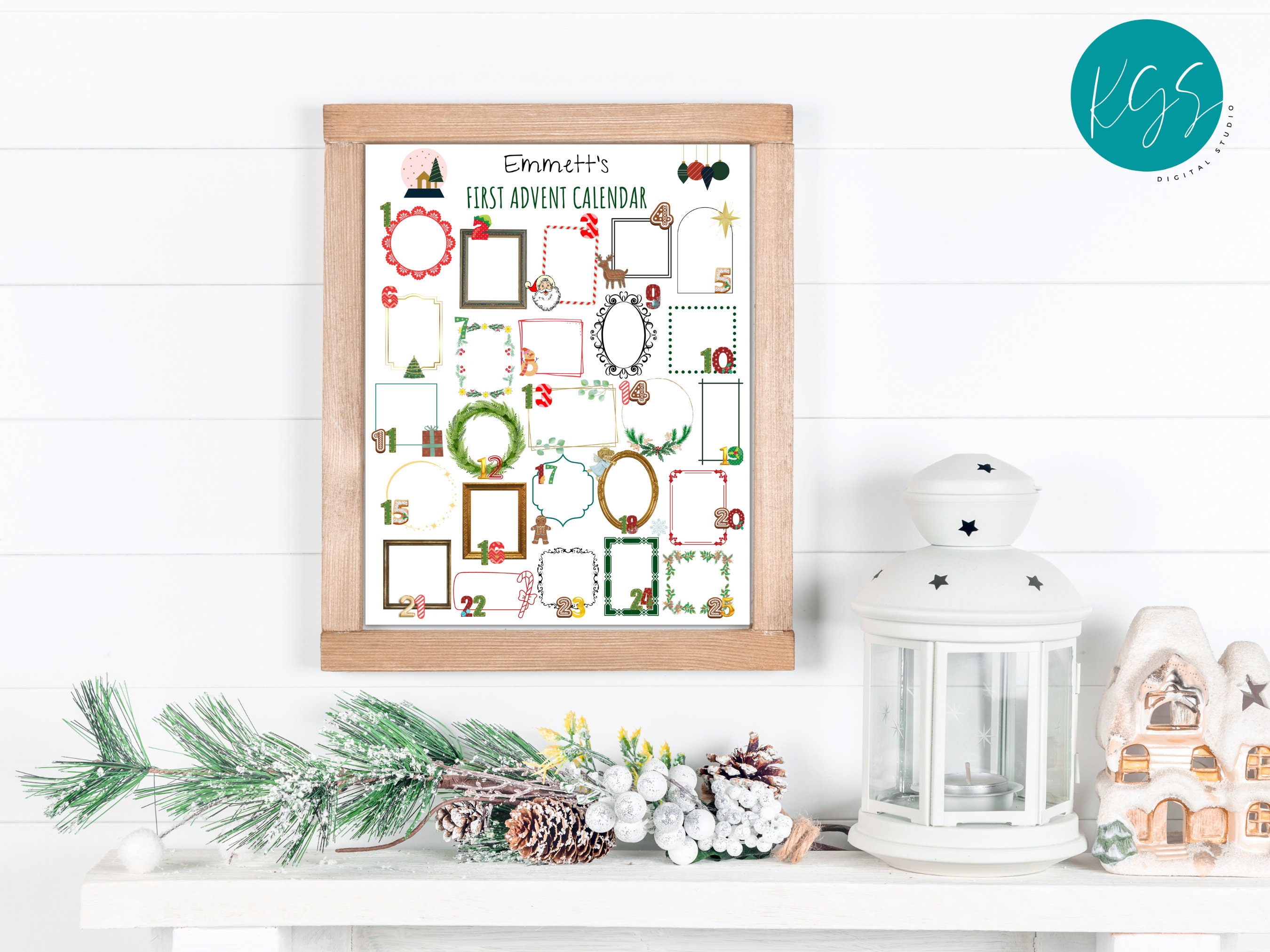 Printable Christmas Keepsake Advent Calendar Printable Christmas Printable Christmas Keepsake Advent Calendar Printable Christmas