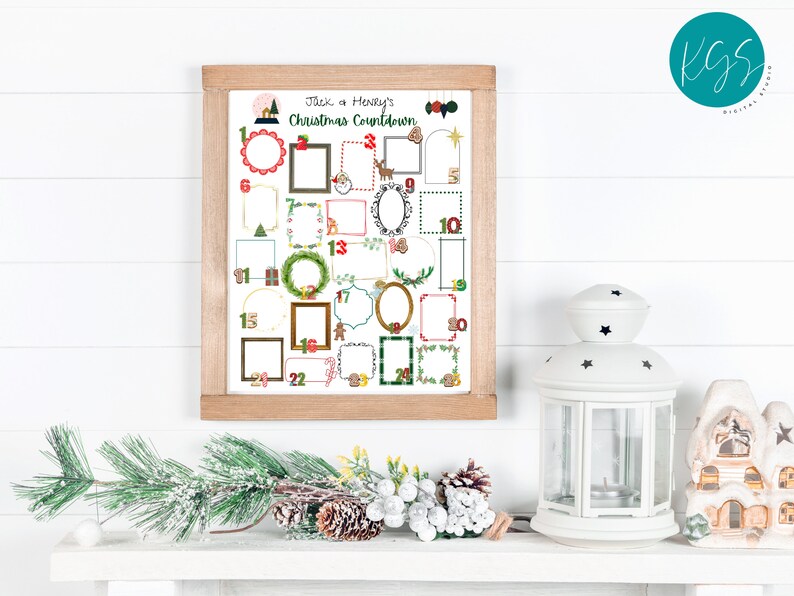 Printable Christmas Keepsake Advent Calendar Printable Christmas Printable Christmas Keepsake Advent Calendar Printable Christmas