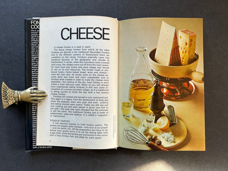 Fondue Cookery Vintage Cook Book 1971 Alison Burt Etsy