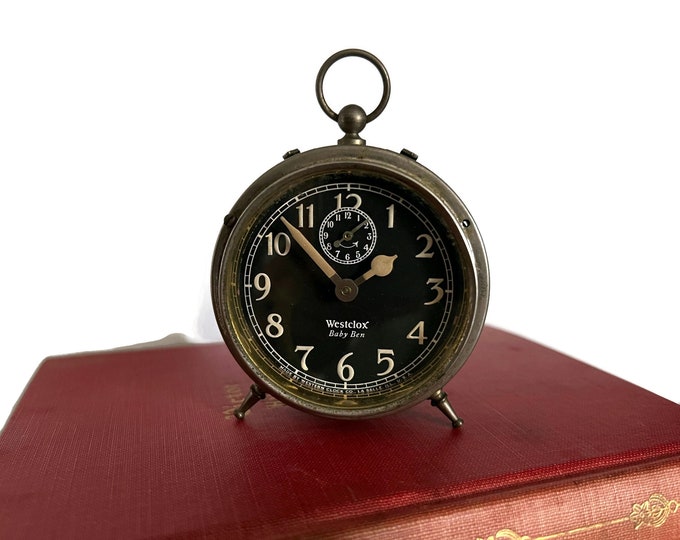 Vintage Baby Ben Wind up Alarm Clock Peg Leg AS IS for Display Parts or