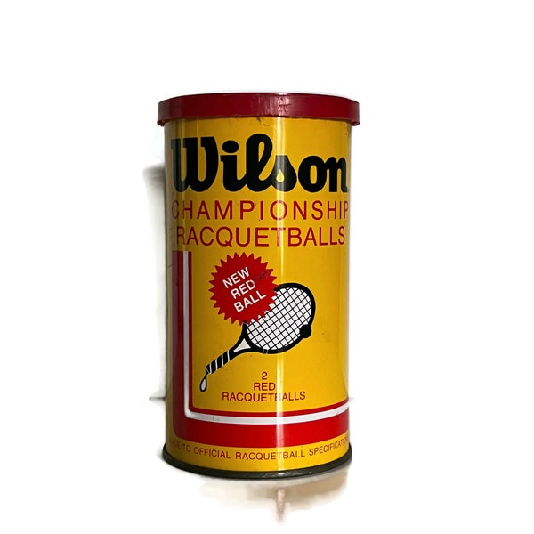 Unopened Wilson Racquetball Can with 2 Red Balls