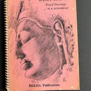 The Cave Temple of Elephanta Pencil Drawings by M.R. Acharekar  Book