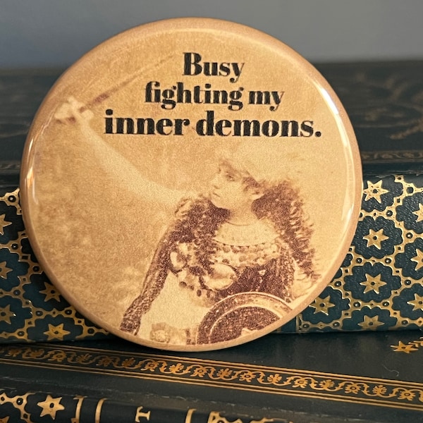 Funny Refrigerator Magnet Fighting My Inner Demons