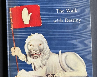 Churchill The Walk with Destiny Book 1959 Pictorial History AS IS  with some staining to pages and damage to cover