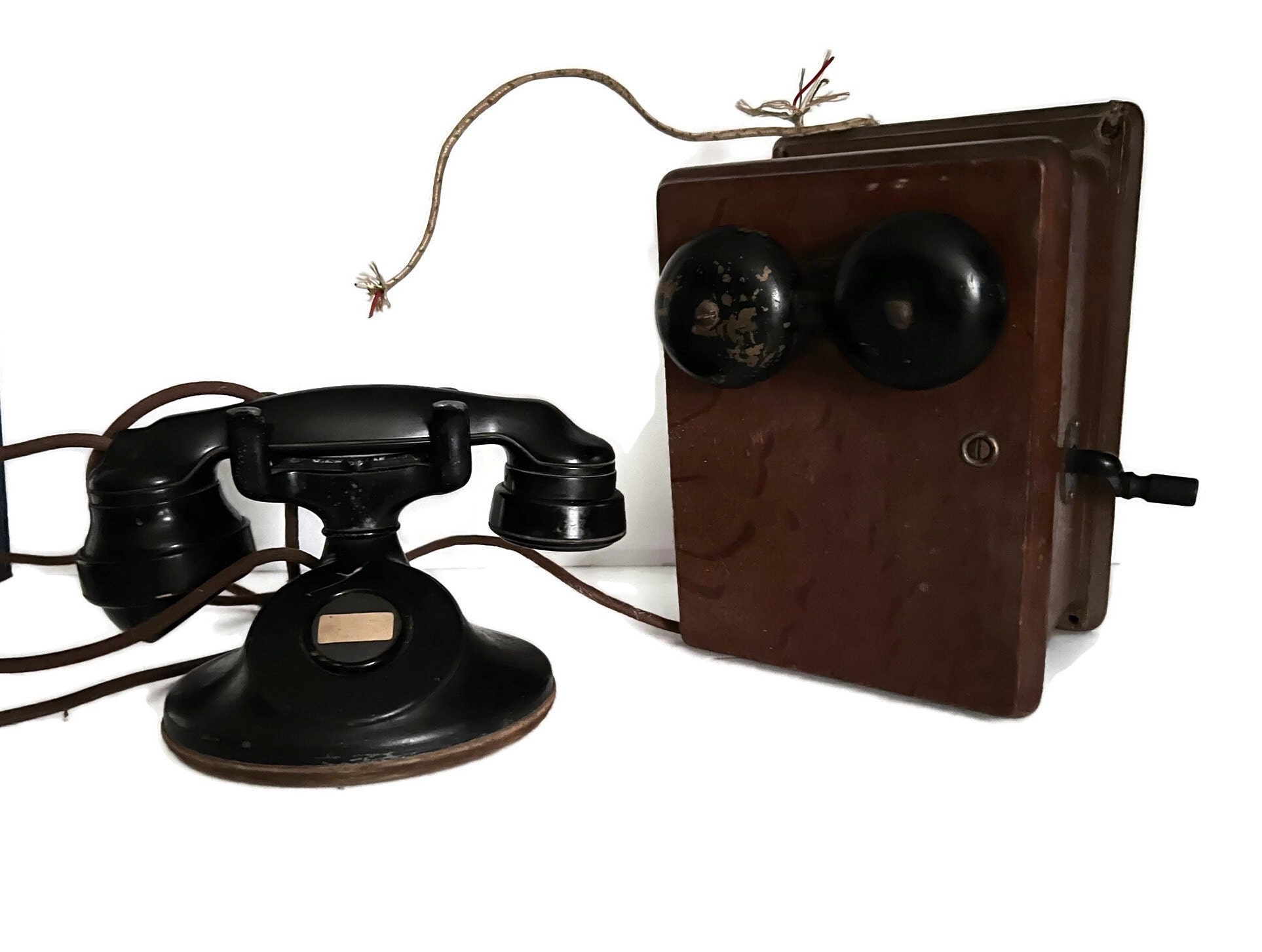 WESTERN ELECTRIC ラベルのアンティーク電話｜電化製品