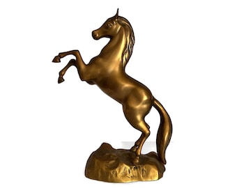 Vintage Horse Statue Vintage Equestrian Decor - 15" tall