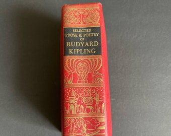 Rudyard Kipling Selected Prose & Poetry 1937 Book As Is read description