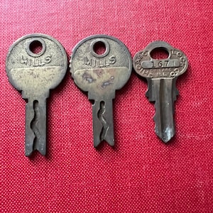 Vintage Chicago Lock Co. File Cabinet Lock w/ 2 Keys