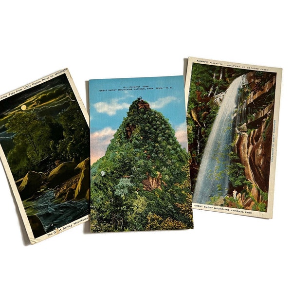 Vintage Postcards Great Smoky Mountains National Park Unused