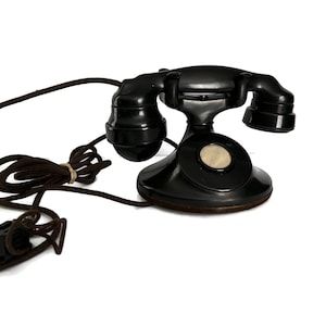 Western Electric Antique Telephone Black E1 D1 No Dial AS IS Untested For Display Restoration or Parts