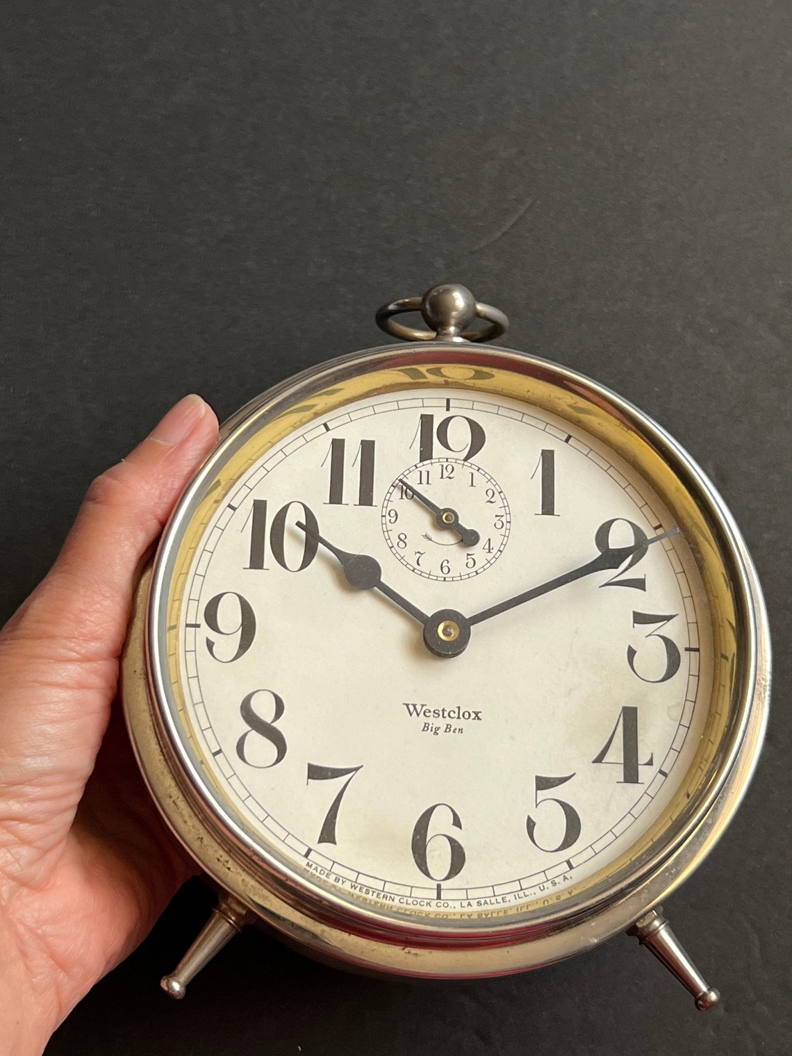 Antique Big Ben Wind up Alarm Clock by Westclox Peg Leg Etsy